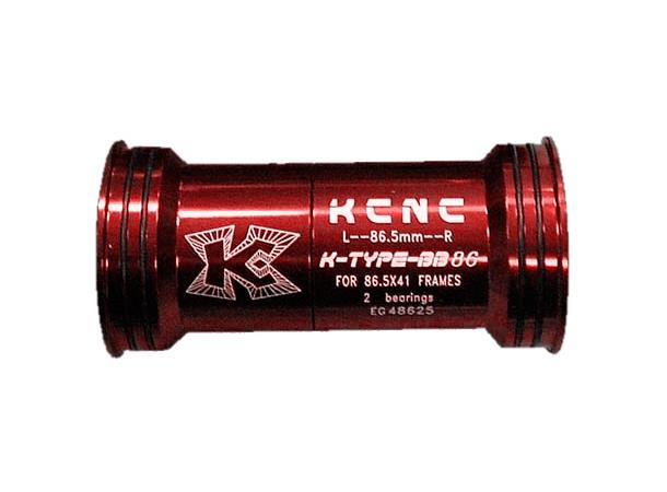 KCNC CW BB86 Kranklager Rød Landevei Pressfit (Shimano 24mm System)